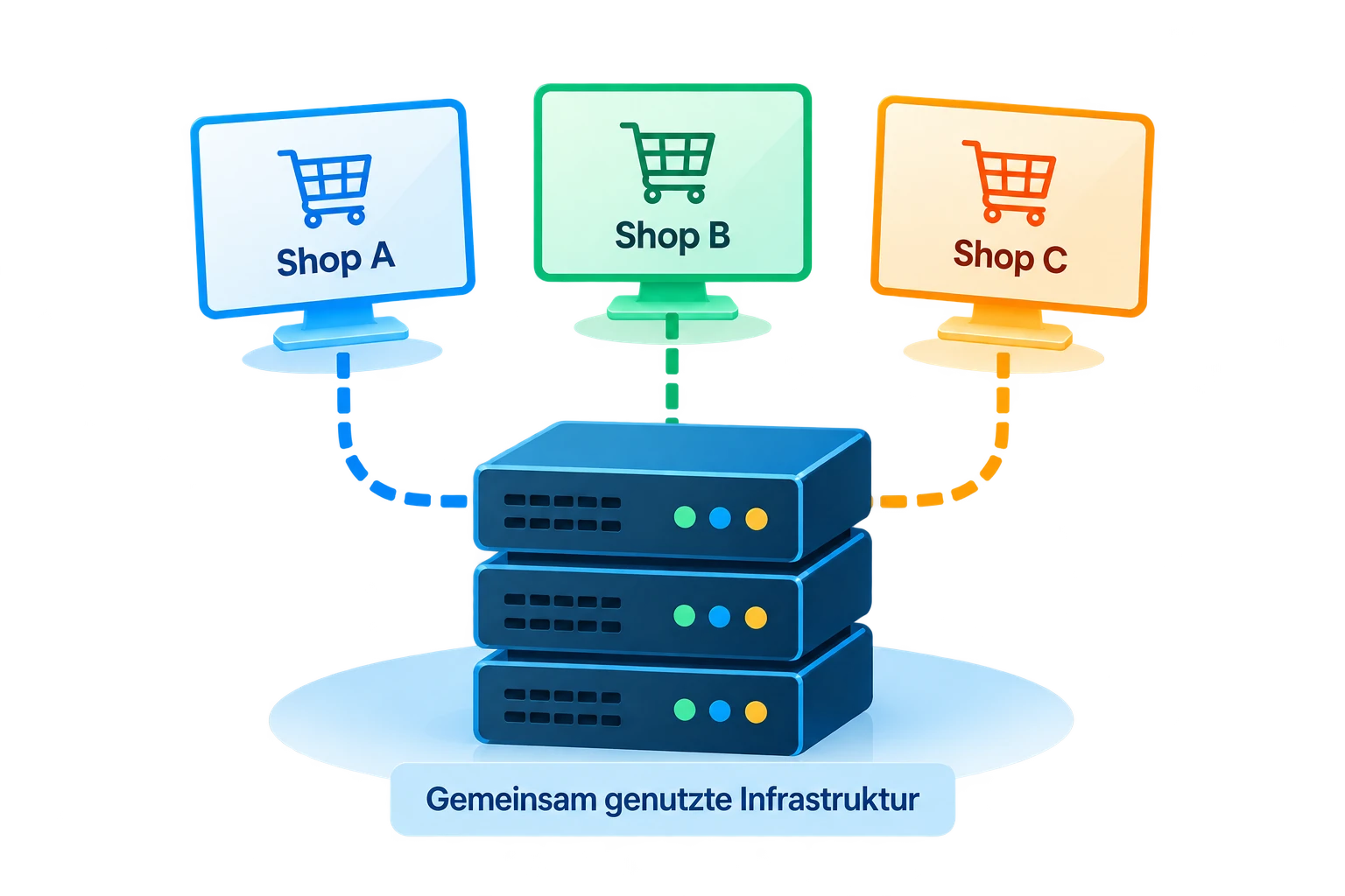 Schematische Darstellung einer Upsun Grid-Infrastruktur